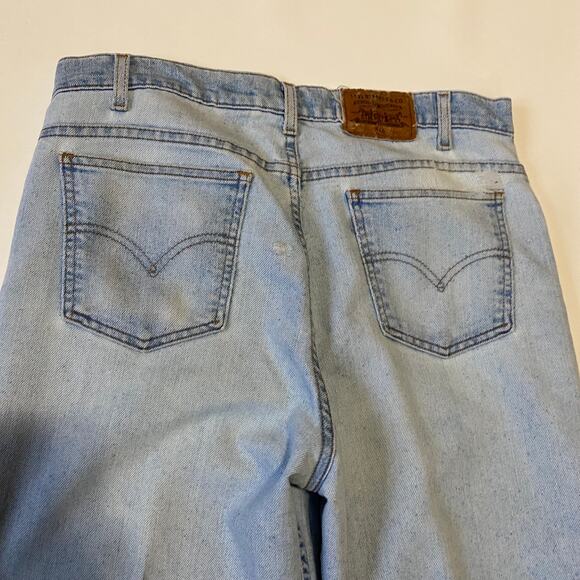 Vintage Levis Flex Denim Jeans Light Wash 90's Mens Size 34 x 30 - Picture 9 of 13